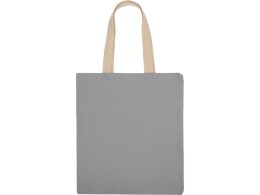 Разное Сумка для шопинга Steady из хлопка с парусиновыми ручками, 260 г/м2, серый