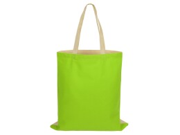 Разное Сумка для шопинга Twin двухцветная из хлопка, 180 г/м2, зеленое яблоко/натуральный