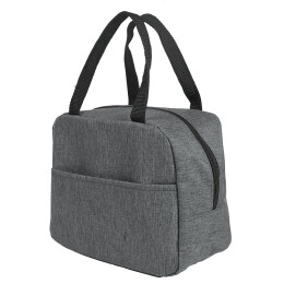 Happy gifts Термосумка "EAT", серый меланж, 24 x 21 x 12 см, полиэстер 300D