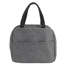 Happy gifts Термосумка "EAT", серый меланж, 24 x 21 x 12 см, полиэстер 300D