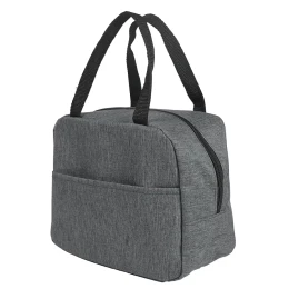 Happy gifts Термосумка "EAT", серый меланж, 24 x 21 x 12 см, полиэстер 300D