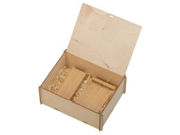 Разное Подарочный набор с БЗУ и внешним аккумулятором «Bamboo Set», натуральный