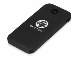 Evolt Внешний беспроводной аккумулятор с подсветкой лого «Astro», 10000 mAh, черный