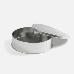 сделано в России Коробка Pragmax L, круглая, серебристая