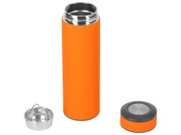 Разное Вакуумный термос "Vacuum Flask C1", soft touch, 420мл, оранжевый