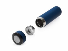 Разное Вакуумный термос "Vacuum Flask C1", soft touch, 420мл, темно-синий
