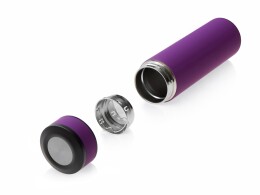 Разное Вакуумный термос "Vacuum Flask C1", soft touch, 420мл, фиолетовый