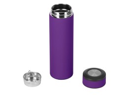 Разное Вакуумный термос "Vacuum Flask C1", soft touch, 420мл, фиолетовый