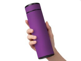 Разное Вакуумный термос "Vacuum Flask C1", soft touch, 420мл, фиолетовый