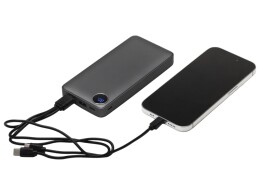 Evolt Внешний аккумулятор с дисплеем «Mild», 10 000 mAh, темно-серый