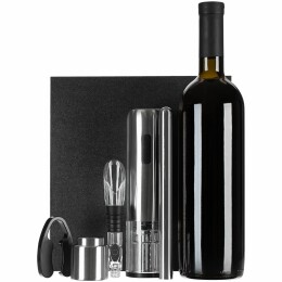 Molti Винный набор Veritas, черный с серебристым