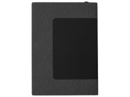 Lettertone Бизнес блокнот "Supreme" с вставкой из софт-тача, гибкая обложка, 128 листов, черный