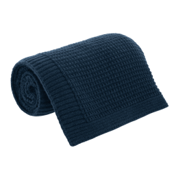 Portobello Пледы Плед Malta Soft вязаный, 160*90 см, синий
