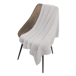 Portobello Пледы Плед Malta Soft вязаный, 160*90 см, серый