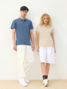 Sol's Рубашка поло женская Pulse Women, бежевая (льняная)