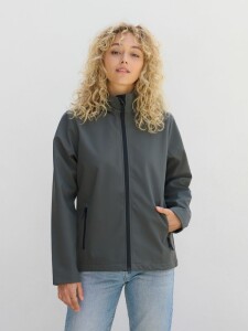 Sol's Куртка софтшелл с капюшоном женская Race Women, темно-синяя