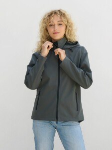 Sol's Куртка софтшелл с капюшоном женская Race Women, темно-синяя