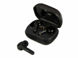 Evolt Беспроводные наушники с шумоподавлением c подсветкой лого «Lites», черные (Р)