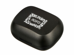 Evolt Беспроводные наушники с шумоподавлением c подсветкой лого «Lites», черные (Р)