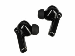 Evolt Беспроводные наушники с шумоподавлением c подсветкой лого «Lites», черные (Р)