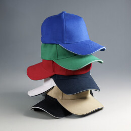 MERCHTEX Бейсболка COVER SANDWICH 370, 5 клиньев, металлическая застежка