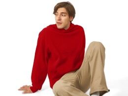 Разное Толстовка с капюшоном оверсайз «Berlin» унисекс, красный