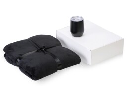 Разное Подарочный набор «Dreamy hygge» 2.0 с пледом и термокружкой, черный