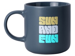 Разное Кружка матовая Rita, 410мл, антрацит (тампопечать)