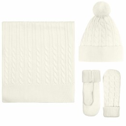 teplo Шапка Heat Trick, белая (молочная)