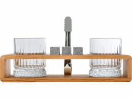 Master of Wine Набор для виски и коктейлей на подставке из дуба «Whiskey Party» (Р)