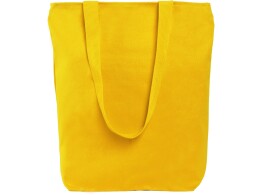 Разное Сумка на молнии Zipper из хлопка 280 г c карманом на молнии спереди, желтый