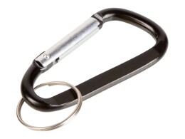 Разное Брелок-карабин из переработанного алюминия "Alumina", черный