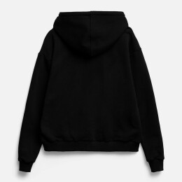 Molti Толстовка унисекс оверсайз на молнии Zippy Terry, черная