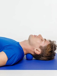 Разное Массажный мяч двойной для МФР Relaxify, синий