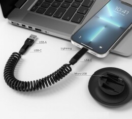 Разное Кабель Vonmahlen Allroundo Eco для быстрой зарядки, черный