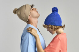 Atlantis Шапка вязаная двойная Wind-S с помпоном