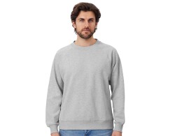 US Basic Свитшот оверсайз с рукавом реглан «Belgrade», унисекс, серый меланж