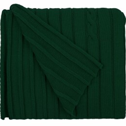 teplo Плед Tressa, темно-зеленый
