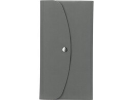 Разное Органайзер для документов на кнопке с отделением для купюр и ручки, упаковка в индивидуальный пакет, серый