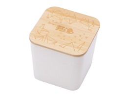 Разное Eмкость для хранения «Flake», бежевый, натуральный, с гравировкой