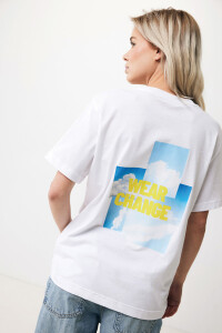 Разное Футболка Iqoniq Kakadu из переработанного хлопка, свободный крой, унисекс, 180 г/м²