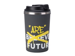 Waterline Герметичная термокружка на присоске "Kick", 350 мл, серый (уф печать круговая)