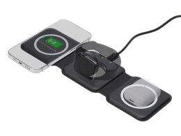 Evolt Беспроводное зарядное устройство 3-в-1 «Road», 15 Вт, черный