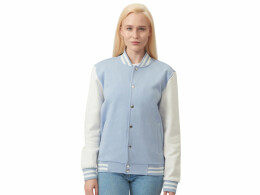 US Basic Бомбер «Oxford», небесно-голубой/молочный, унисекс