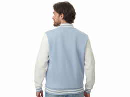 US Basic Бомбер «Oxford», небесно-голубой/молочный, унисекс