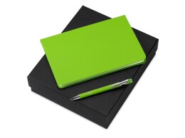 Разное Подарочный набор «Wispy swan» с ручкой и блокнотом, зеленое яблоко