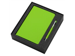 Разное Подарочный набор «Wispy swan» с ручкой и блокнотом, зеленое яблоко