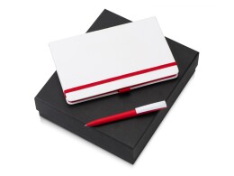 Разное Подарочный набор «Jacque white» 2.0. с ручкой и блокнотом, красный