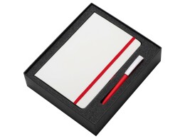 Разное Подарочный набор «Jacque white» 2.0. с ручкой и блокнотом, красный