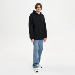 Portobello Верхняя одежда Худи оверсайз унисекс FUSION, черный, размер XS/S